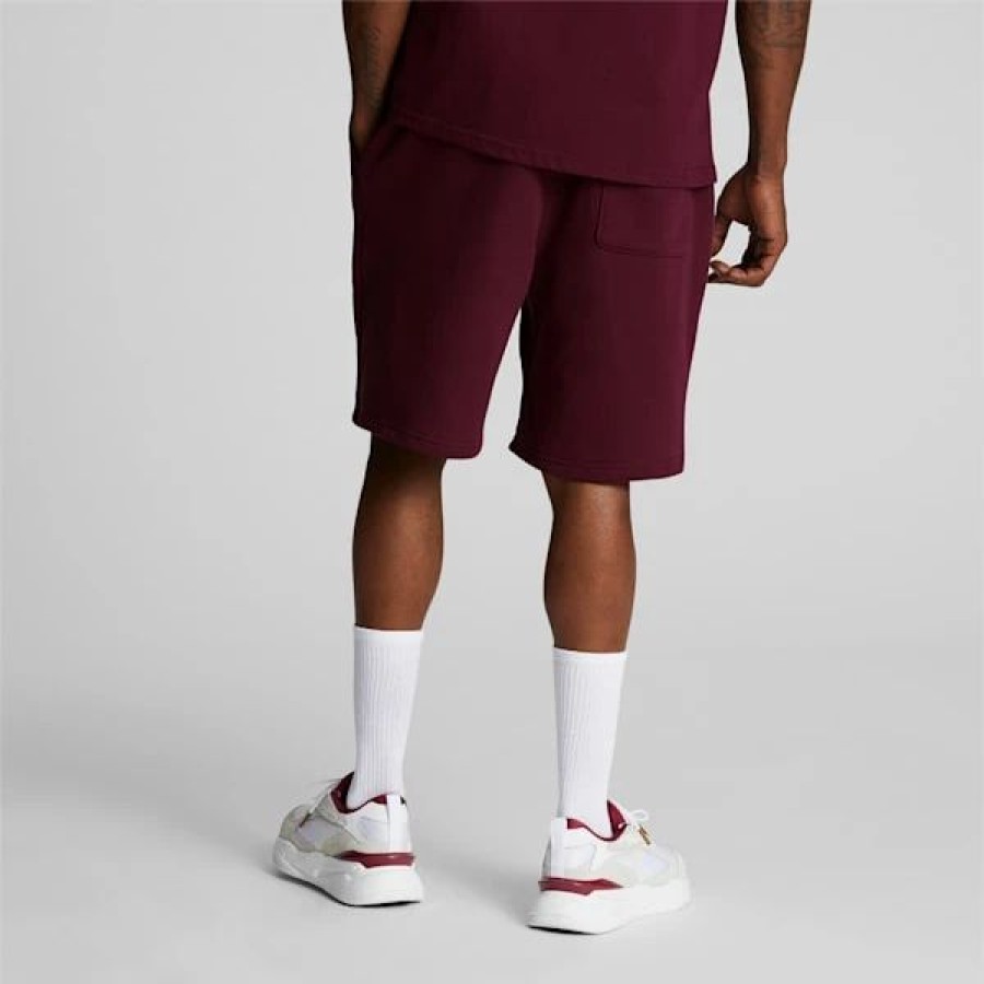 Clothing * | Puma X Tmc Everyday Hussle Sweatshorts Burgundy