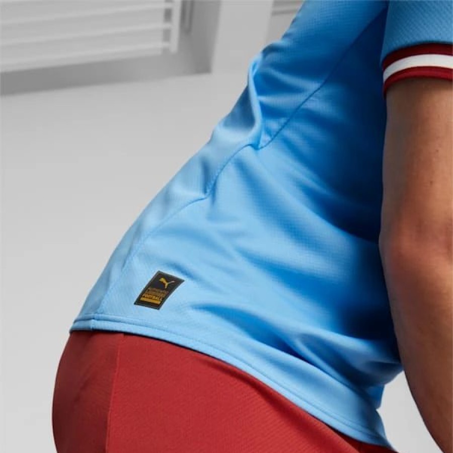 Sports * | Puma Manchester City F.C. Home '22/'23 Men'S Replica Jersey Team Light Blue-Intense Red