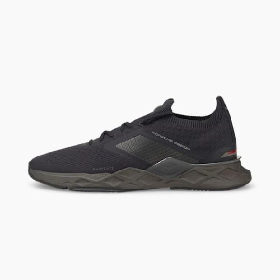 Shoes * | Puma Porsche Design Pwrplate Men'S Motorsport Shoes Jet Black-Platinum Gray