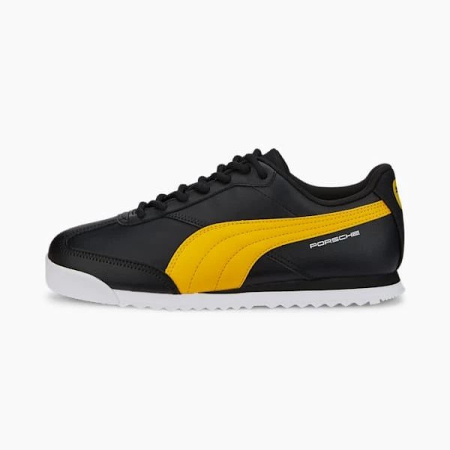 Shoes * | Porsche Legacy Roma Via Motorsport Shoes Puma Black-Lemon Chrome