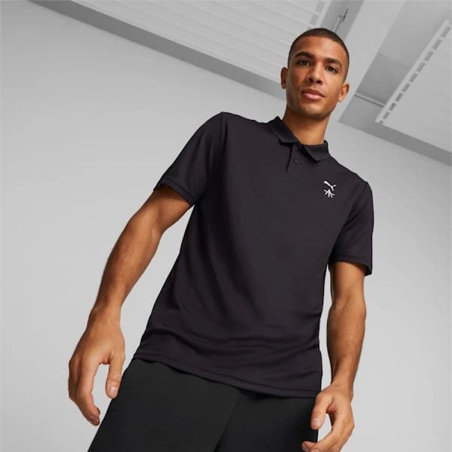 Sports * | Puma X Alex Toussaint Pique Polo Men Puma Black : Coming Soon