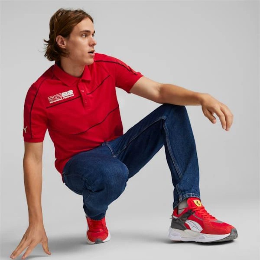 Sports * | Puma Scuderia Ferrari Race Men'S Polo Shirt Rosso Corsa