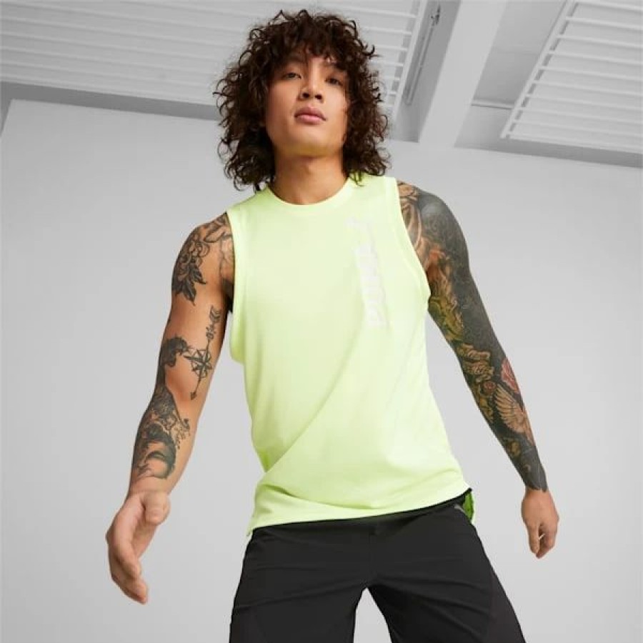 Sports * | Puma Fit Ultrabreathe Training Men'S Tank Top Fast Yellow