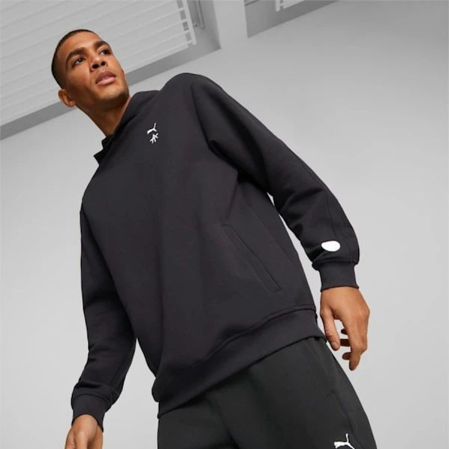 Sports * | Puma X Alex Toussaint Men'S Hoodie Puma Black : Coming Soon