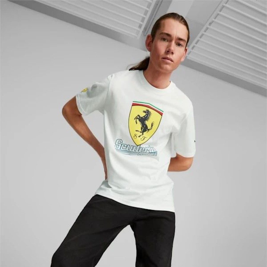 Clothing * | Scuderia Ferrari Heritage Men'S Tee Puma White