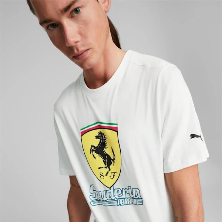 Clothing * | Scuderia Ferrari Heritage Men'S Tee Puma White