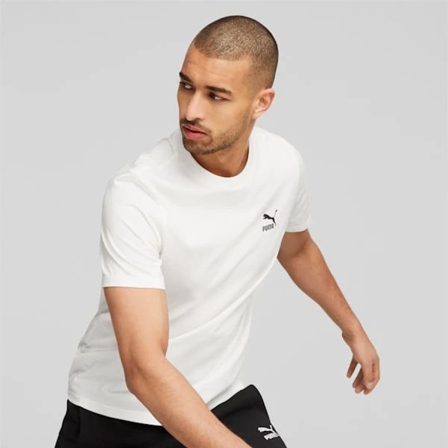 Clothing * | Classics Small Men'S Logo Tee Puma White