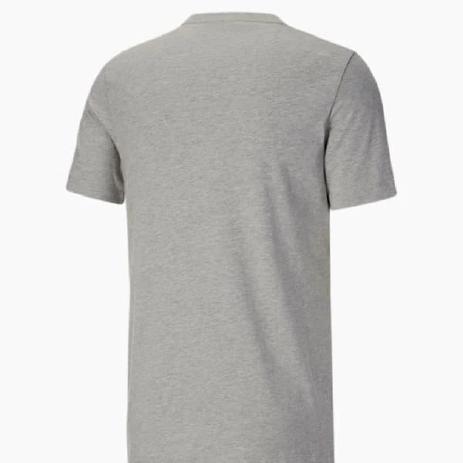 Clothing * | Puma Nyc Pinstripe Men'S Tee Light Gray Heather