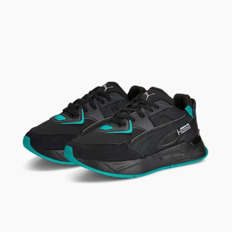 Shoes * | Mercedes-Amg Petronas Motorsport F1 Mirage Sport Tech Motorsport Shoes Puma Black-Spectra Green