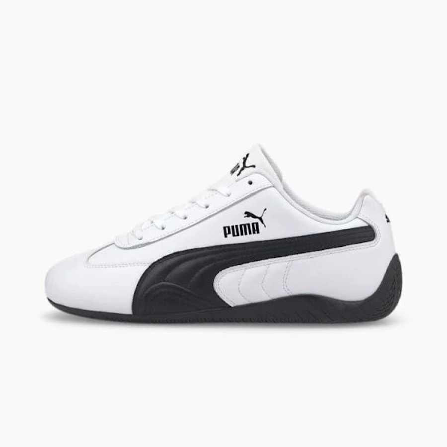 Shoes * | Speedcat Shield Leather Driving Shoes Puma White-Puma White-Puma Black