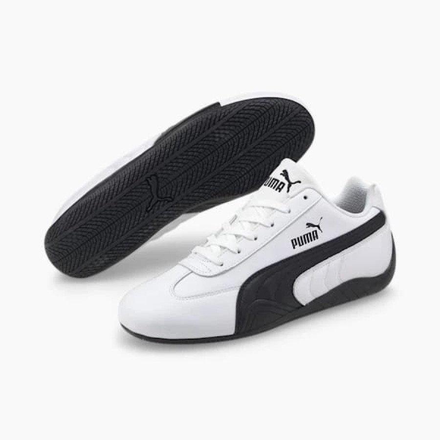 Shoes * | Speedcat Shield Leather Driving Shoes Puma White-Puma White-Puma Black