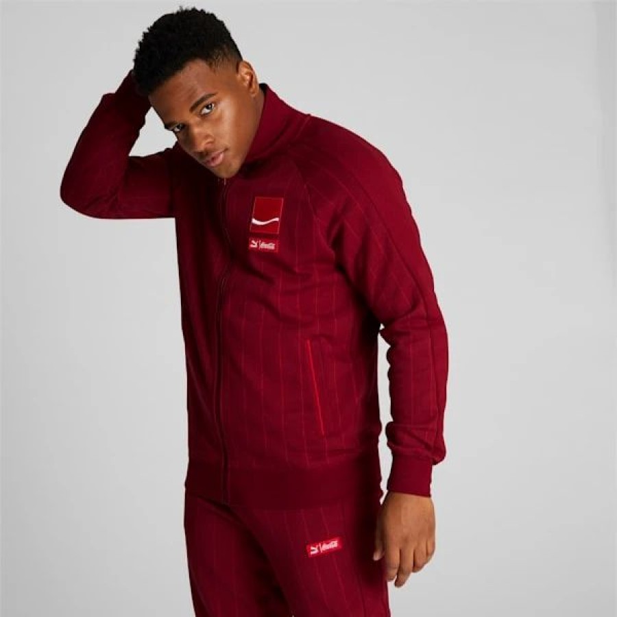 Clothing * | Puma X Coca-Cola Men'S T7 Track Jacket Intense Red