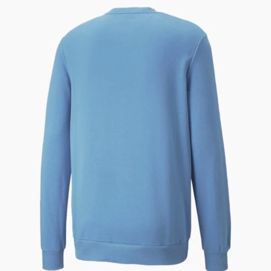 Sports * | Uruguay Soccer Ftblcore Men'S Crewneck Sweatshirt Silver Lake Blue-Puma White