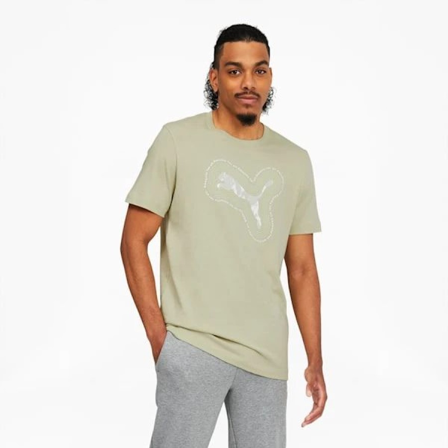 Clothing * | Puma Equality For All Graphic Tee Spring Moss