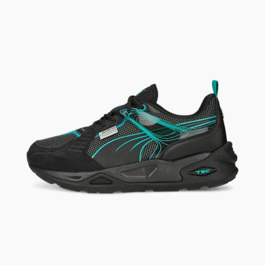 Shoes * | Mercedes-Amg Petronas F1 Trc Blaze M Motorsport Men'S Sneakers Puma Black-Spectra Green