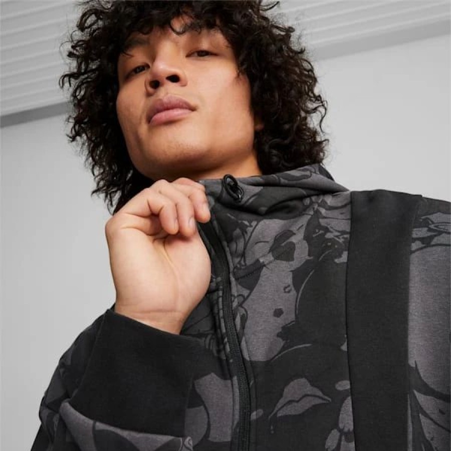 Clothing * | Puma X Final Fantasy Xiv Men'S Gaming Hoodie Puma Black : Sold Out