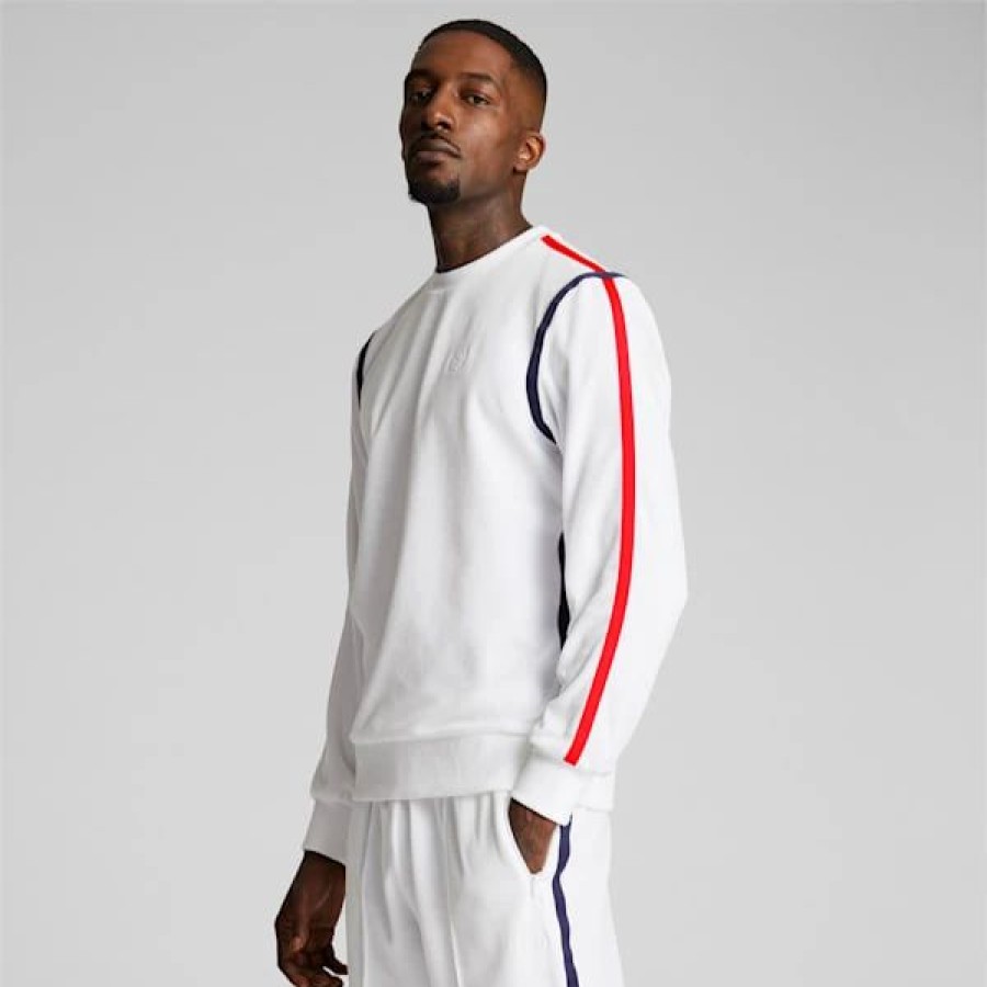 Sports * | Puma X Tmc Ll Crew Neck Men'S Sweatshirt Puma White