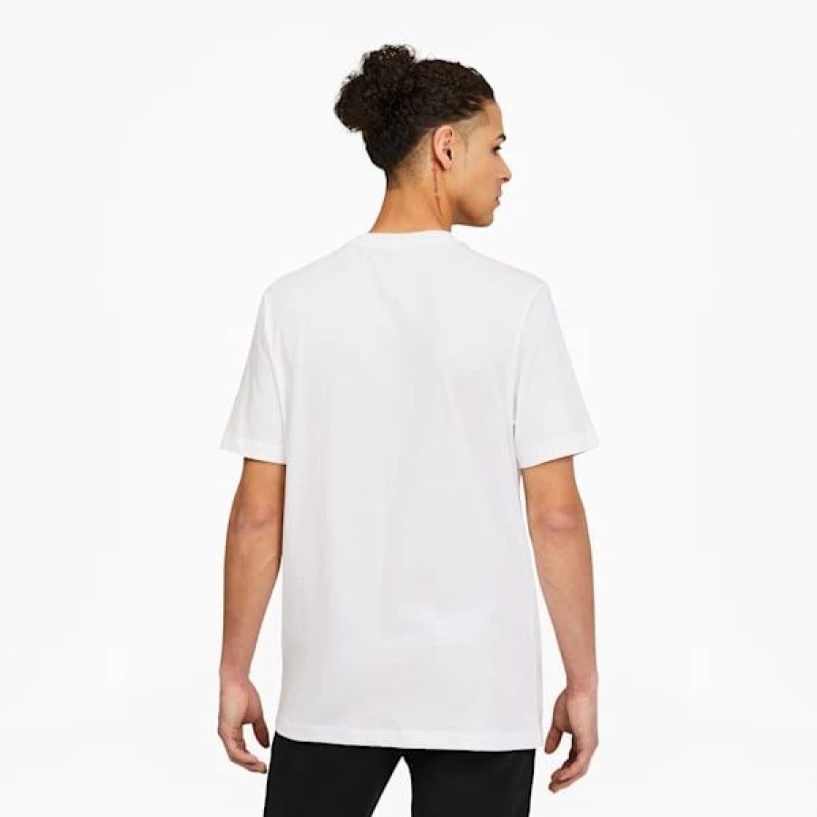 Clothing * | Rainbow Logo Graphic Men'S Tee Puma White