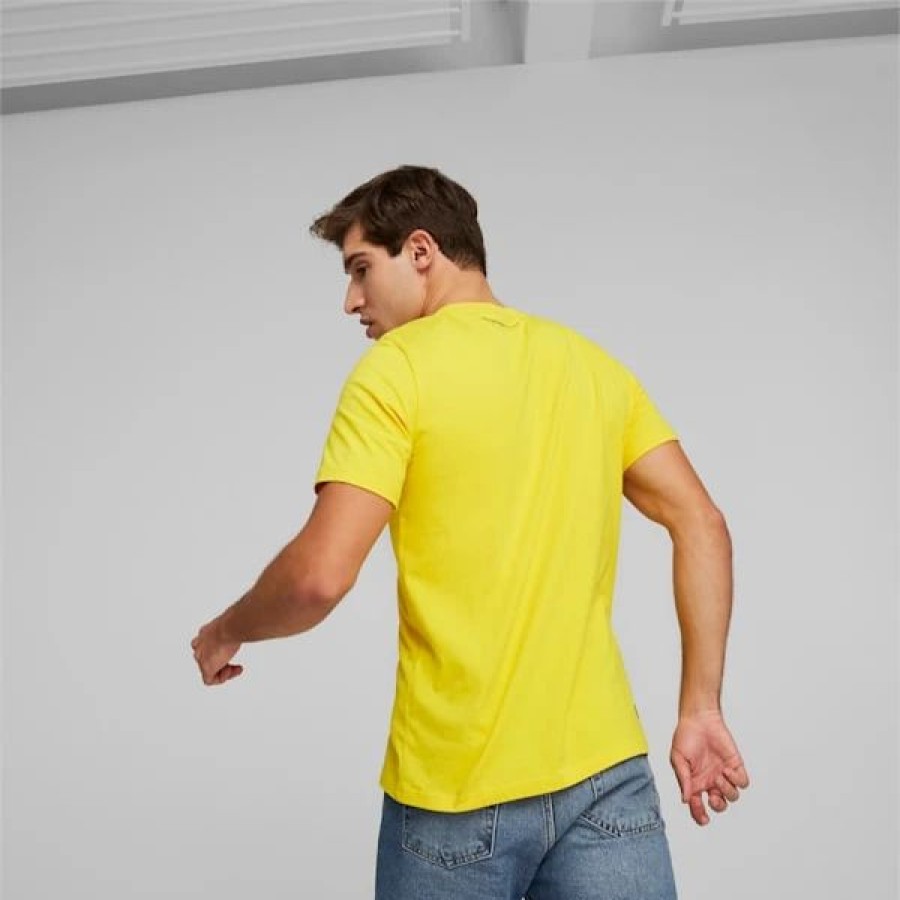 Sports * | Puma Porsche Legacy Men'S Graphic Tee Lemon Chrome