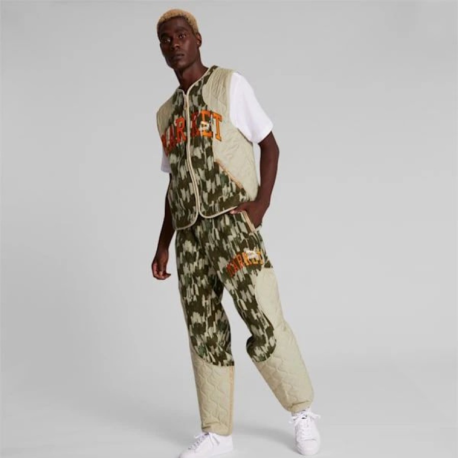 Clothing * | Puma X Market Men'S Printed Pants Putty