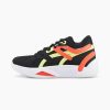 Shoes * | Trc Blaze Court Basketball Shoes Puma Black-Cherry Tomato