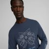 Sports * | Puma Drive Men'S Long Sleeve Basketball Tee Dark Night