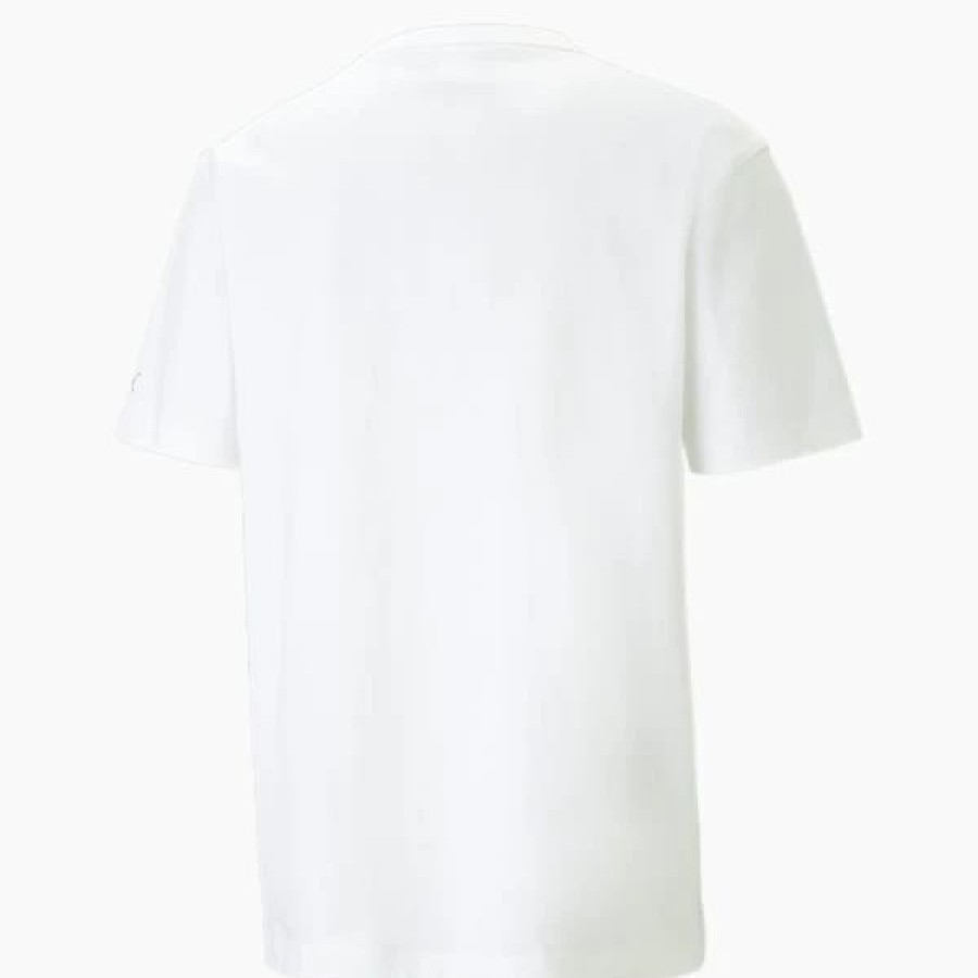 Sports * | Track Meet Men'S Graphic Tee Puma White