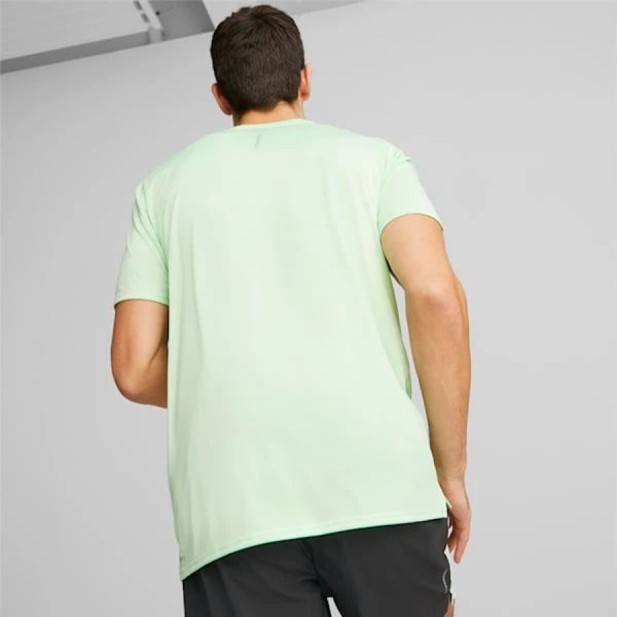 Sports * | Puma Run Favourite Heather Men'S Running Tee Light Mint