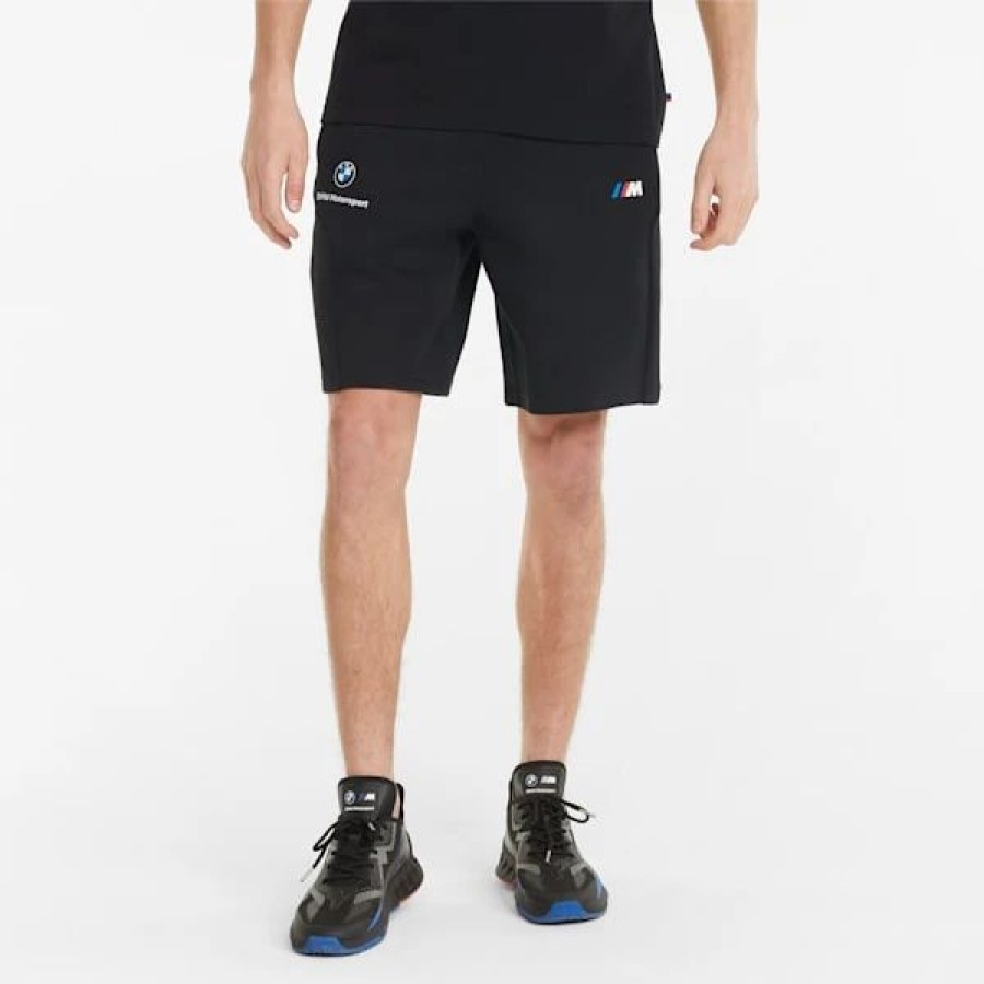 Sports * | Puma Bmw M Motorsport Men'S Sweat Shorts Cotton Black