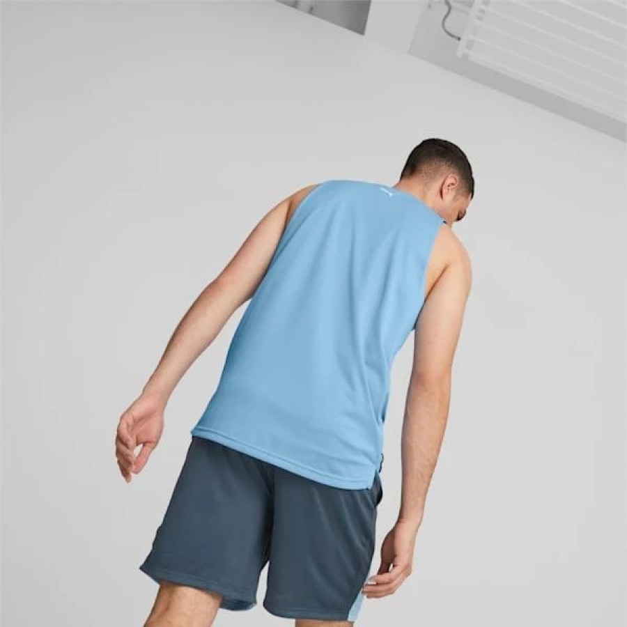 Sports * | Puma Give And Go Men'S Basketball Reversible Tank Top Day Dream-Dark Night