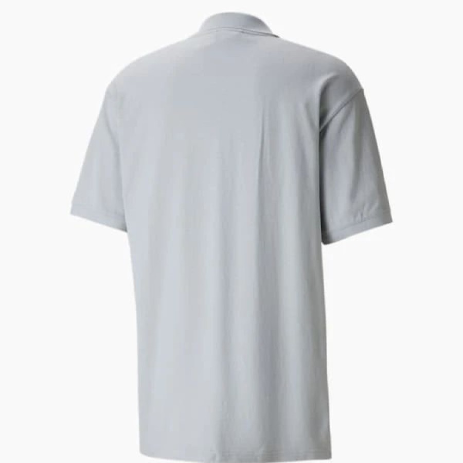 Clothing * | Puma Classics Polo Men'S Shirt Platinum Gray