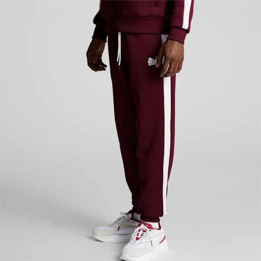 Clothing * | Puma X Tmc Everyday Hussle T7 Pants Burgundy