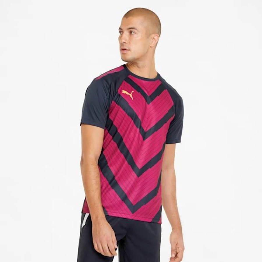 Clothing * | Puma Teamliga Graphic Men'S Jersey Parisian Night-Festival Fuchsia-Neon Citrus