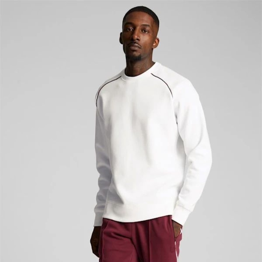 Clothing * | Puma X Tmc Status Symbol Crew Men'S Basketball Pullover Puma White