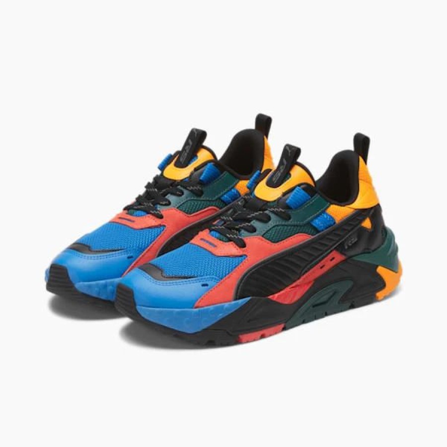 Shoes * | Rs-Trck Color Sneakers Future Blue-Puma Black-Saffron