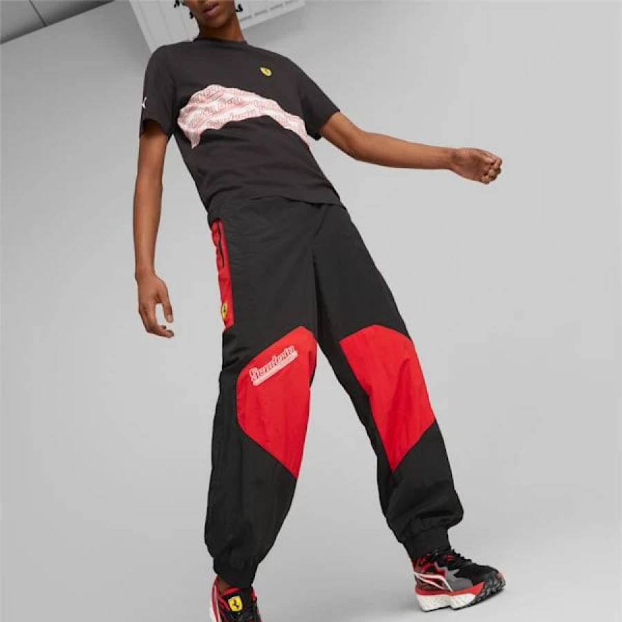 Sports * | Scuderia Ferrari Men'S Statement Pants Puma Black