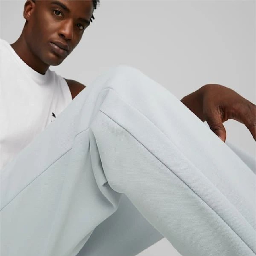 Clothing * | Puma T7 Men'S Track Pants Platinum Gray