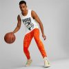 Sports * | Puma Mvp Dime Men'S Basketball Pants Warm Earth-Fresh Pear-Aop