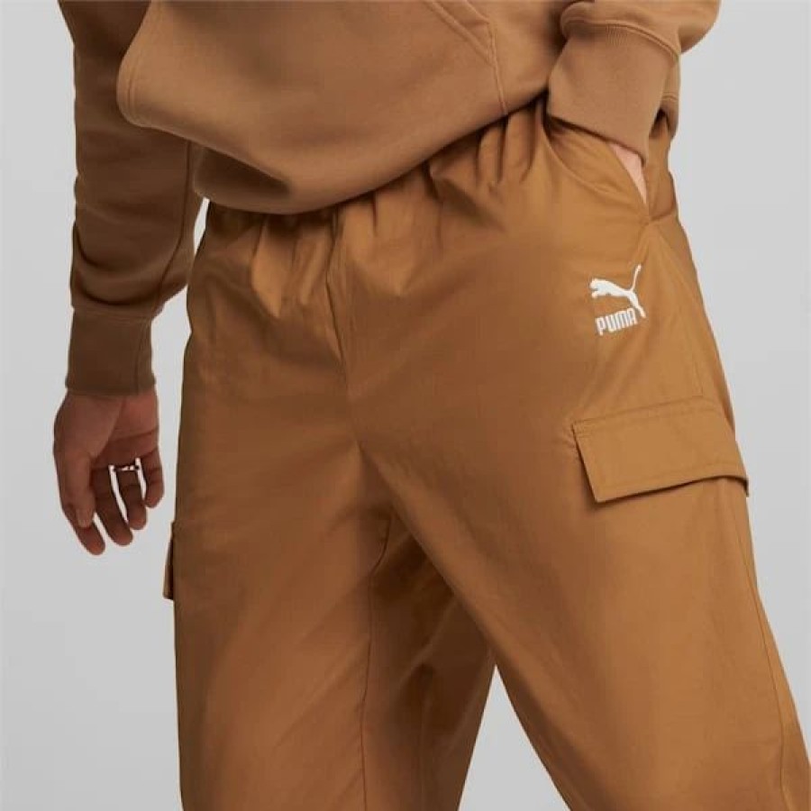 Clothing * | Puma Classics Men'S Woven Pants Desert Tan