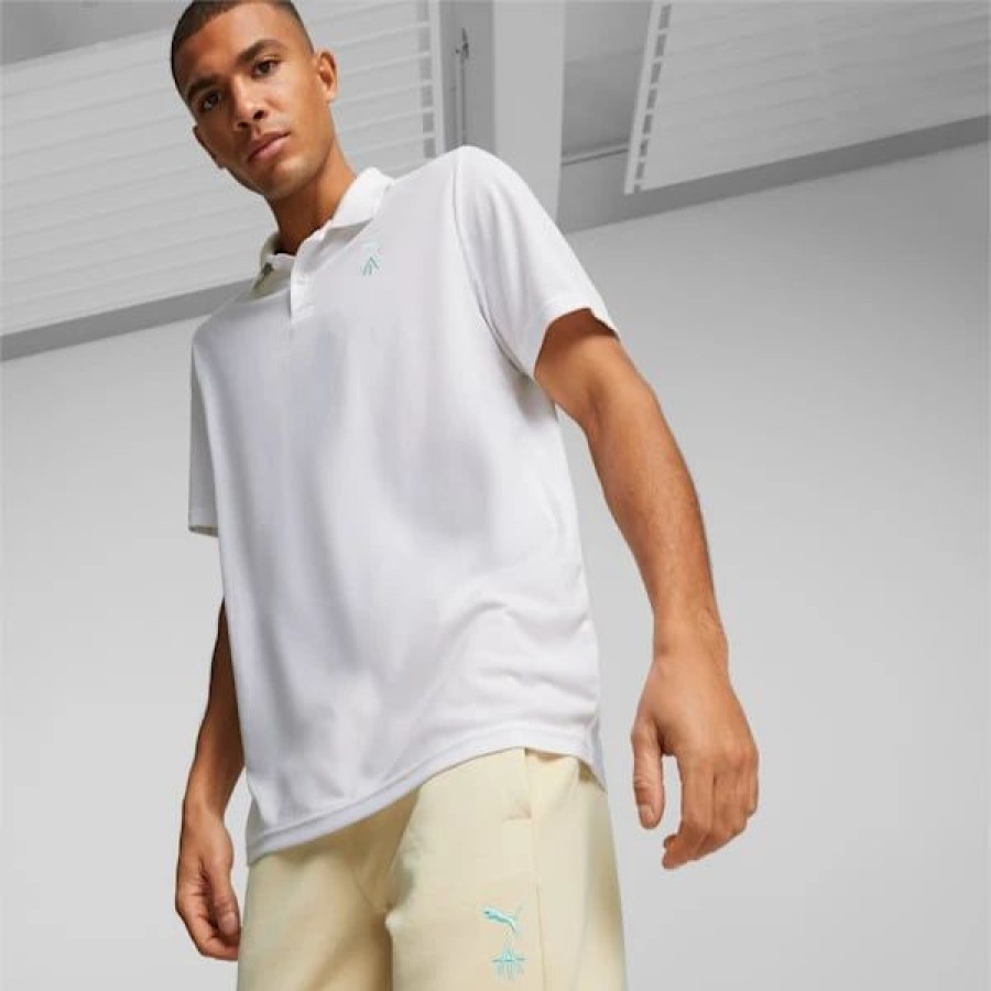 Sports * | Puma X Alex Toussaint Pique Polo Men Puma White : Coming Soon