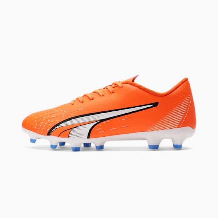 Shoes * | Ultra Play Fg/Ag Men'S Soccer Cleat Ultra Orange-Puma White-Blue Glimmer