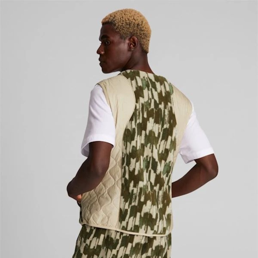 Clothing * | Puma X Market Men'S Printed Vest Putty