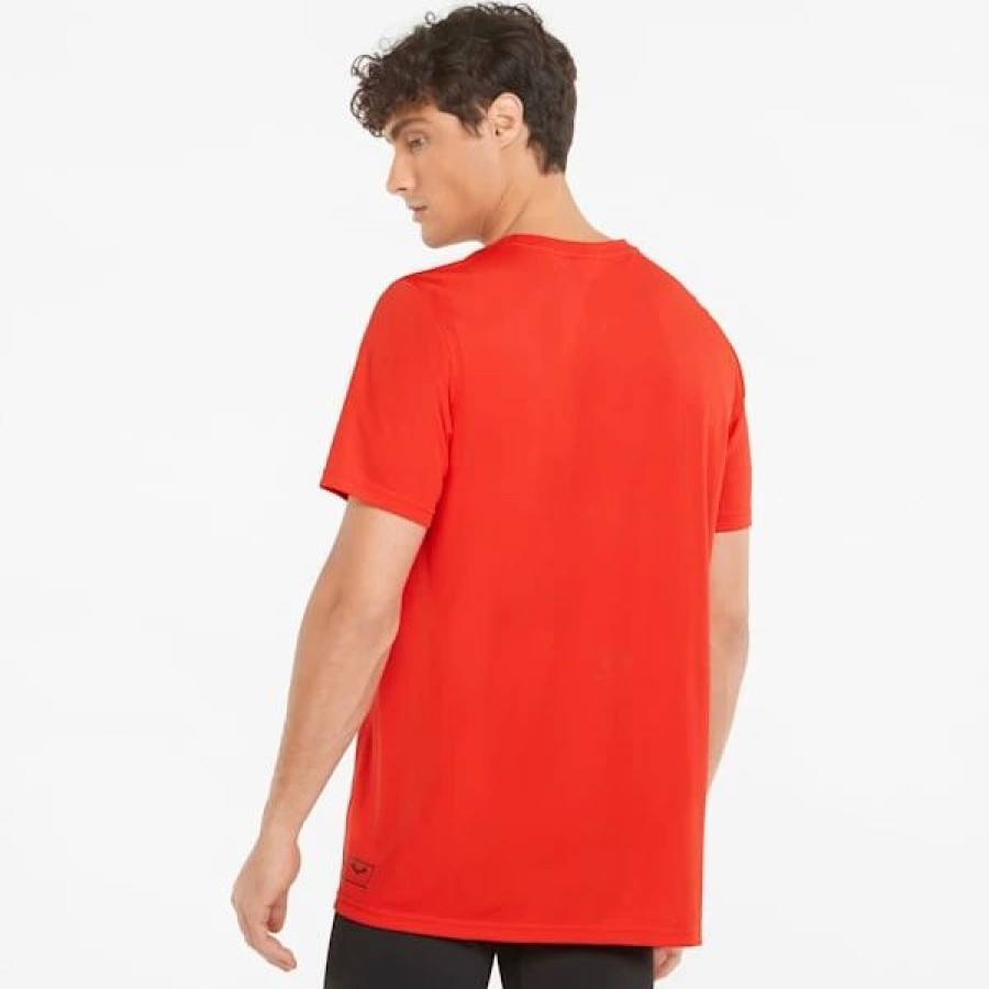 Sports * | Puma X Batman Perforated Men'S Training Tee Fiery Red : Sold Out