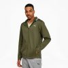 Clothing * | Puma Train Pwr Fleece Fz Men'S Hoodie Dark Green Moss