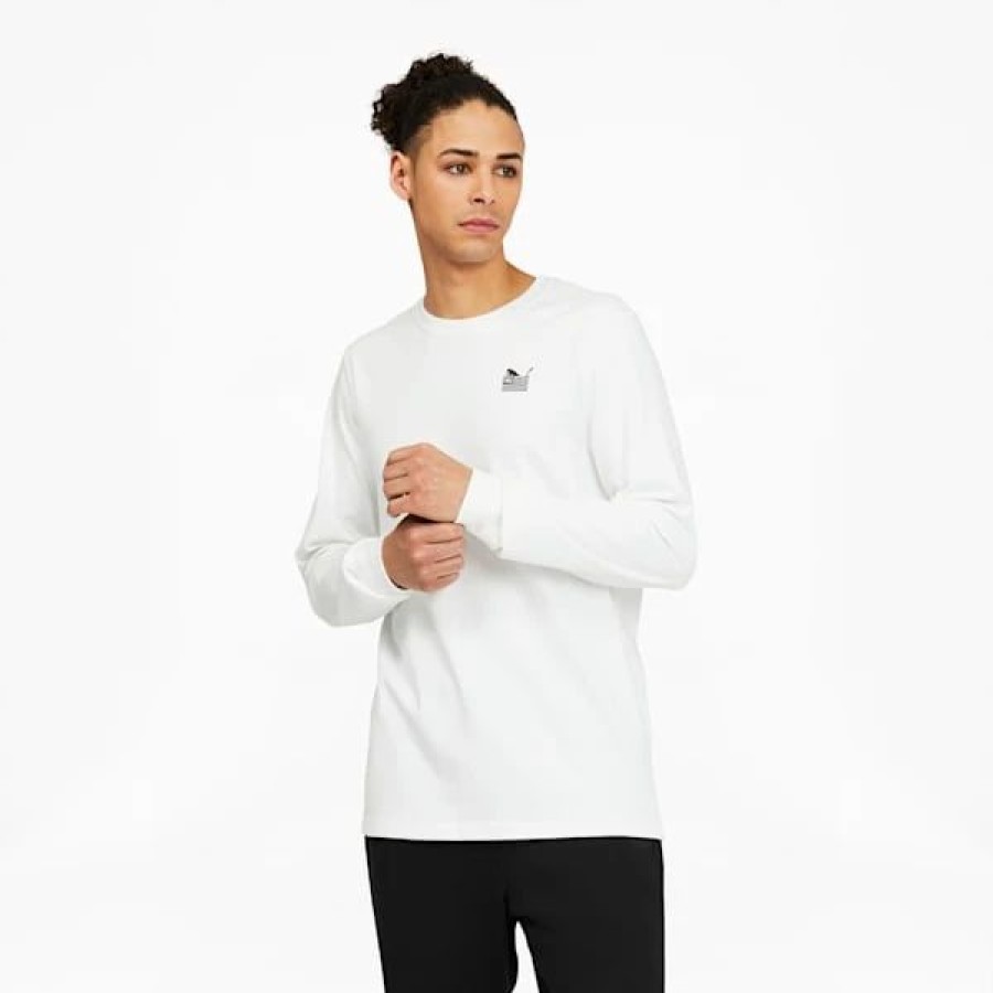 Clothing * | Puma X Tmc Everyday Hussle Long Sleeve Tee Puma White