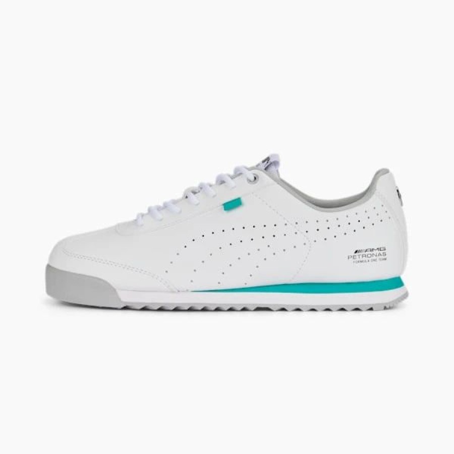 Shoes * | Mercedes-Amg Petronas F1 Roma Via Perf Motorsport Sneakers Puma White-Spectra Green