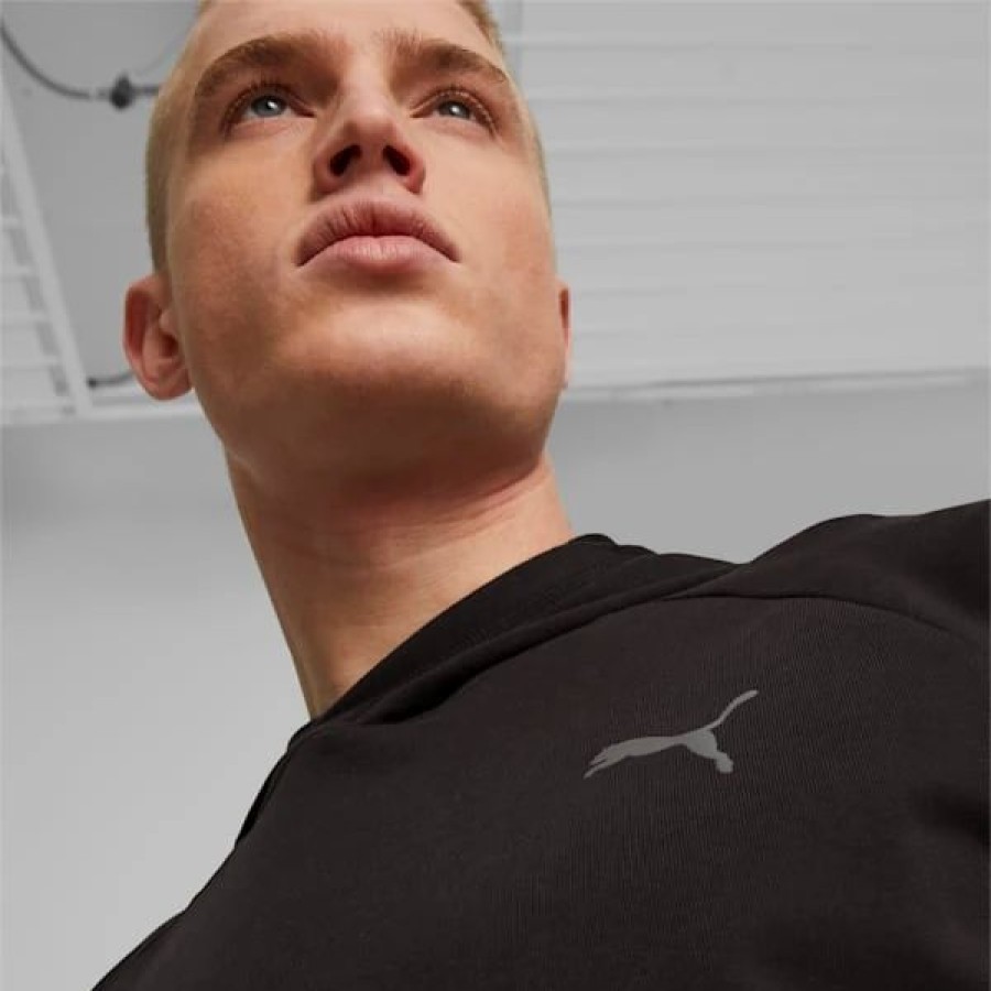 Sports * | Train Concept Printed Men'S Training Hoodie Puma Black