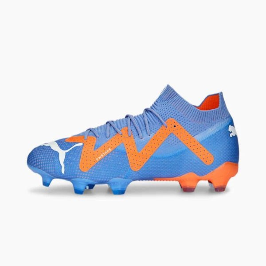 Sports * | Future Ultimate Fg/Ag Men'S Soccer Cleats Blue Glimmer-Puma White-Ultra Orange