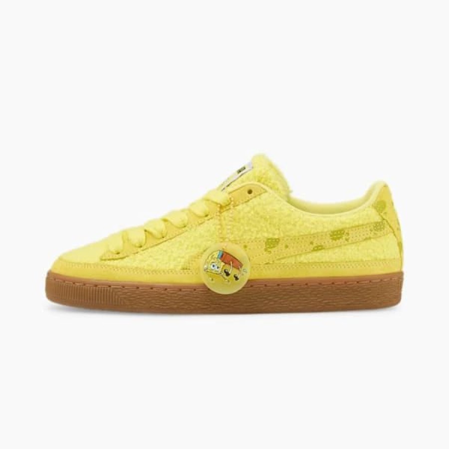 Shoes * | Puma X Spongebob Suede Sneakers Lucent Yellow-Citronelle : Sold Out