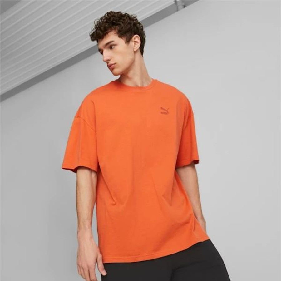 Clothing * | Puma Classics Oversized Men'S Tee Chili Powder